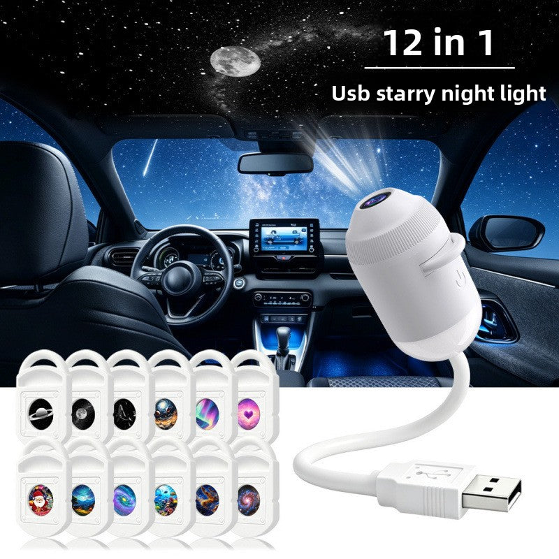 FAEVEZ USB Galaxy Star Projector for Car & Bedroom
