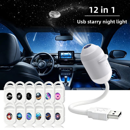 FAEVEZ USB Galaxy Star Projector for Car & Bedroom