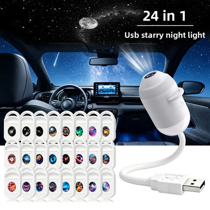 FAEVEZ USB Galaxy Star Projector for Car & Bedroom