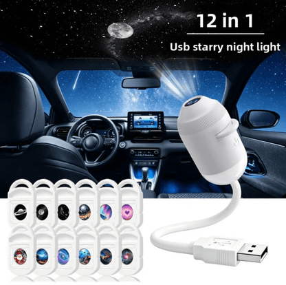 FAEVEZ USB Galaxy Star Projector for Car & Bedroom