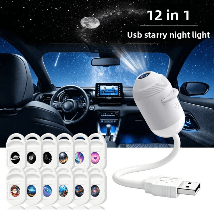FAEVEZ USB Galaxy Star Projector for Car & Bedroom